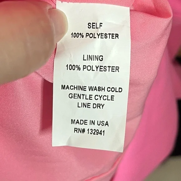 Amanda Uprichard Allora Mini Dress Women’s Small Pink Bow Strap Party - Picture 9 of 9